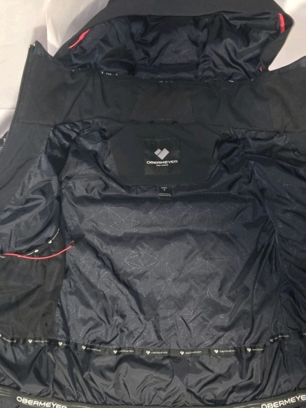 Obermeye Cosima Jacket Womens Down Fill Black Size 2 Ski Snowboarding Athletic - Picture 3 of 12